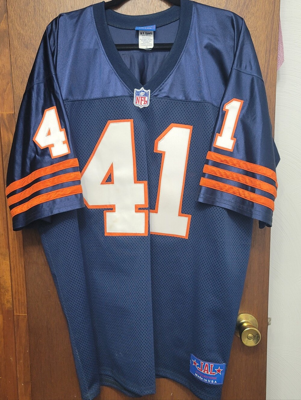Vintage 1990's JAL Sports NFL #41 Chicago Bears Piccolo Football Jersey